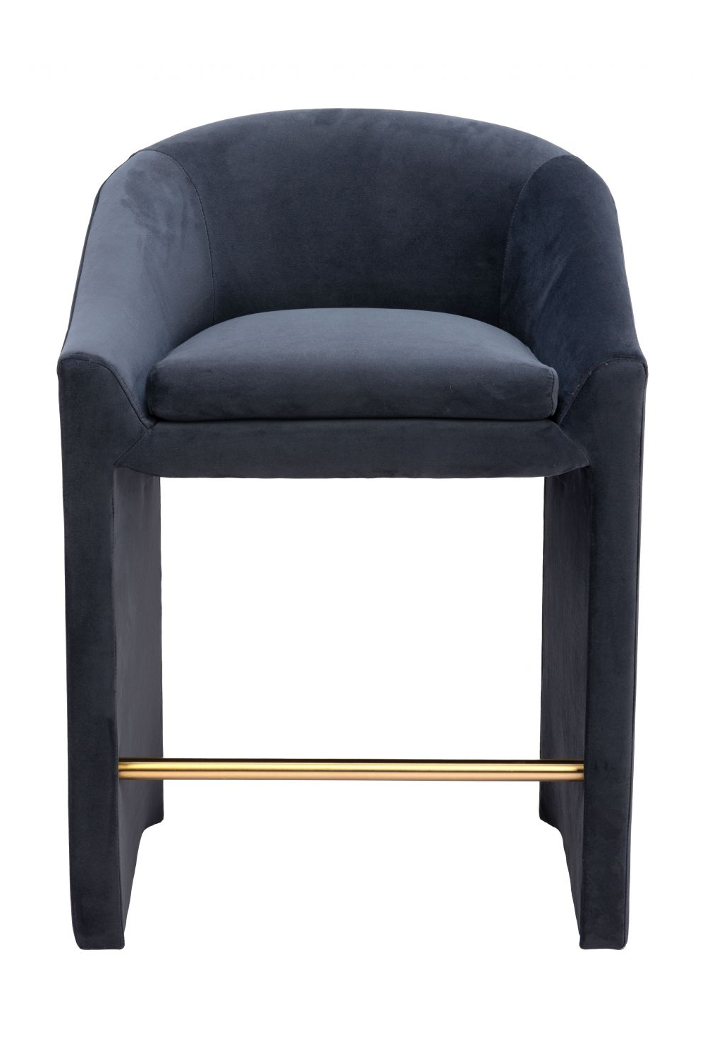   Dark Gray Velvet Counter Stool | Oroa.com