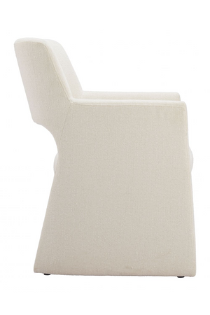   White Linen Dining Chair | Oroa.com