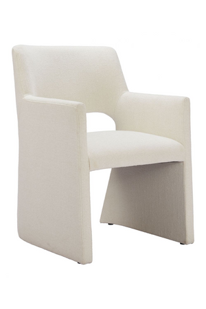   White Linen Dining Chair | Oroa.com