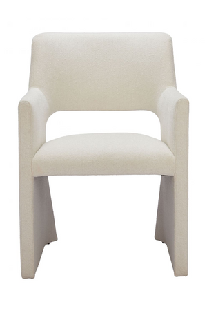   White Linen Dining Chair | Oroa.com
