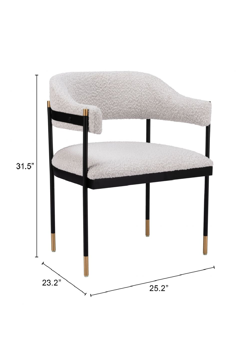  Textured Light Gray Dining Chair | Oroa.com