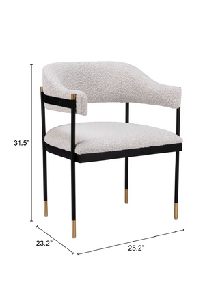   Textured Light Gray Dining Chair | Oroa.com