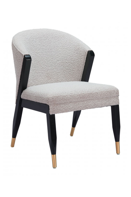   Light Gray Curved Dining Chair | Oroa.com