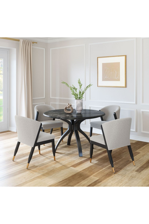   Light Gray Curved Dining Chair | Oroa.com