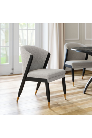  Light Gray Curved Dining Chair | Oroa.com