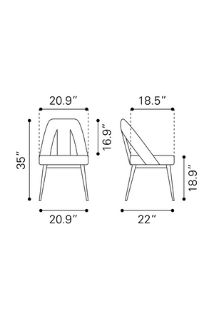   Cut-Out Detail Dining Chair | Oroa.com