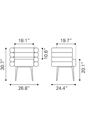   Light Gray Layered Dining Chair | Oroa.com