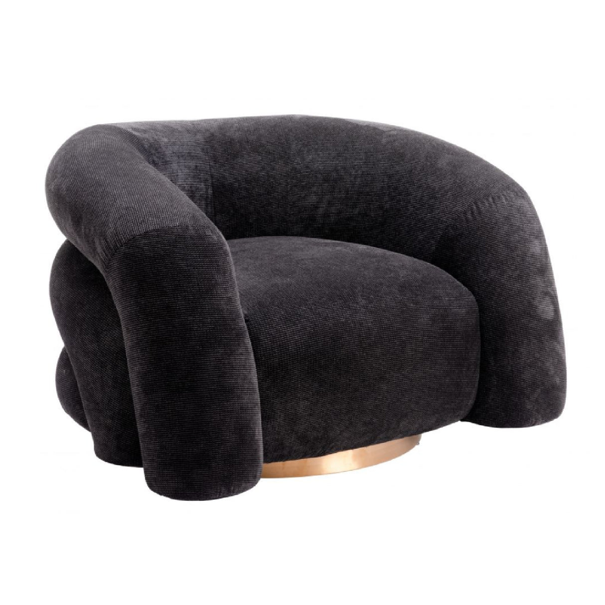   Black Velvet Accent Chair | Oroa.com