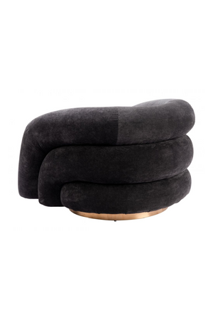   Black Velvet Accent Chair | Oroa.com
