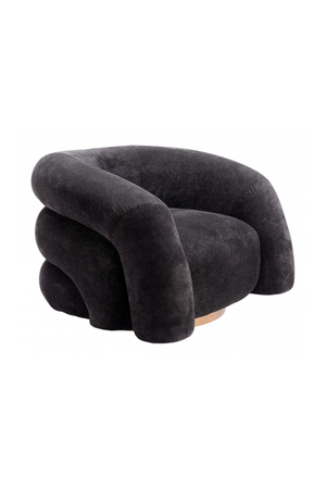   Black Velvet Accent Chair | Oroa.com