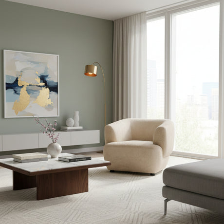   Golden Beige Accent Chair | Oroa.com