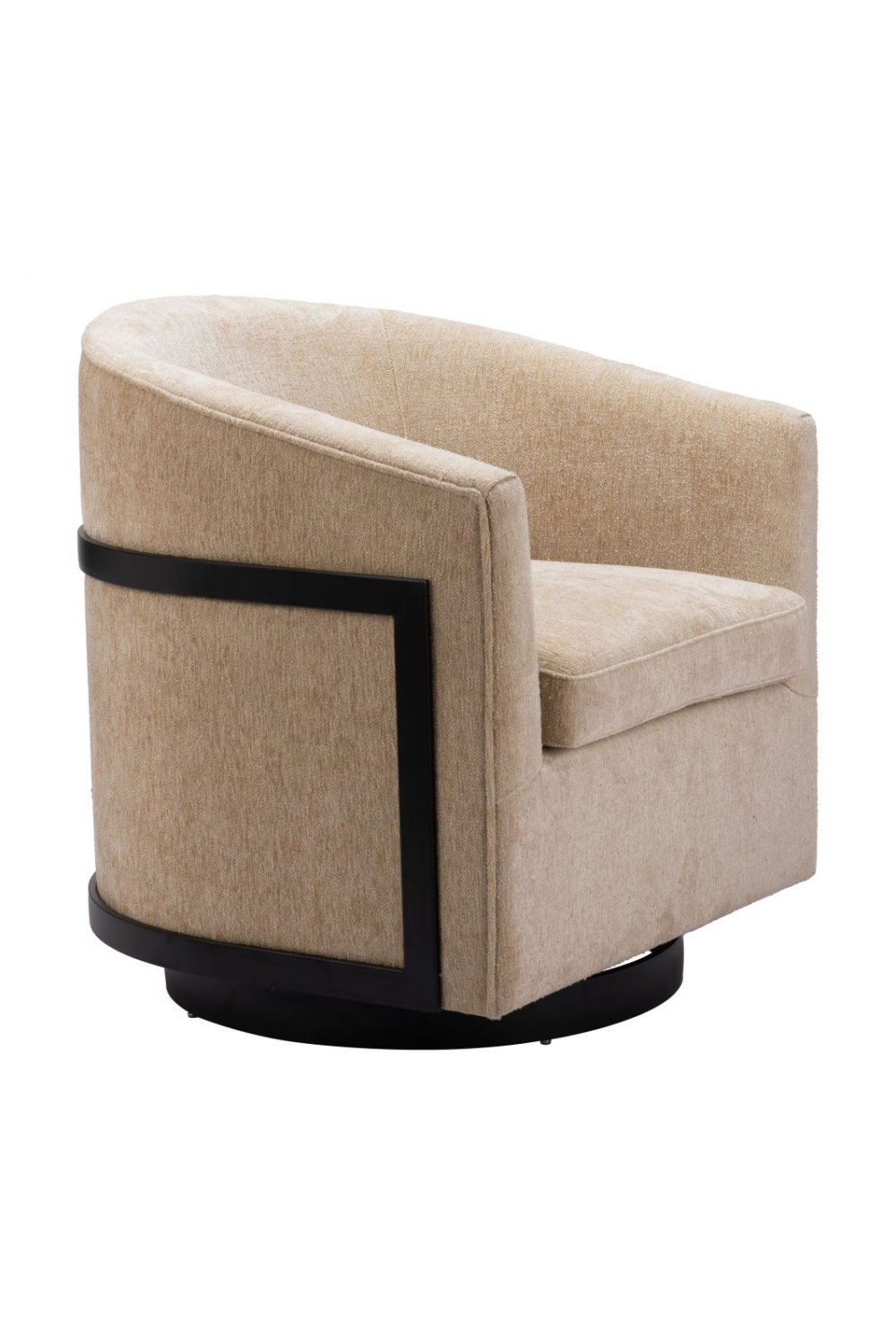   Golden Beige Swivel Chair | Oroa.com