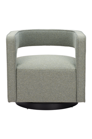   Sage Green Curved Swivel Chair | Oroa.com