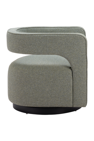   Sage Green Curved Swivel Chair | Oroa.com