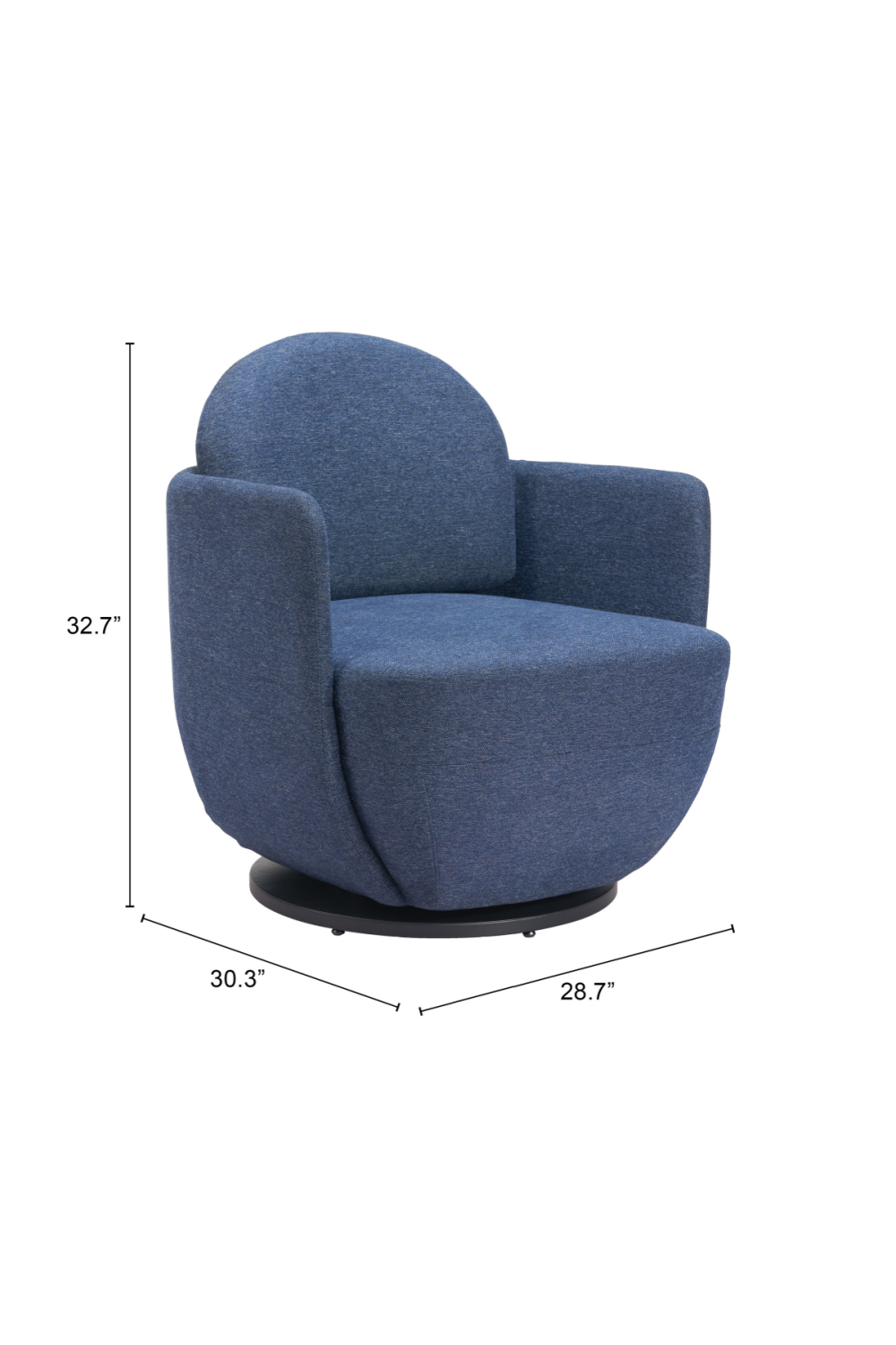   Blue Swivel Chair | Oroa.com