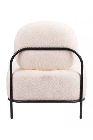   White Teddy Fabric Accent Chair | Oroa.com