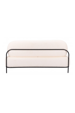   White Teddy Fabric Sofa | Oroa.com