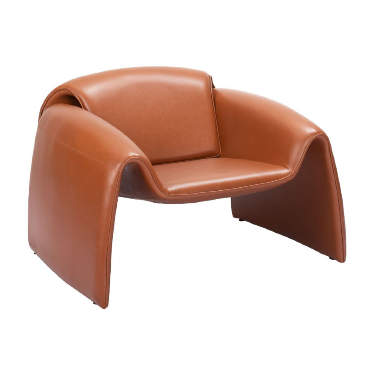   Leather Contemporary Accent Chair | Oroa.com