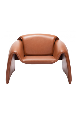   Leather Contemporary Accent Chair | Oroa.com