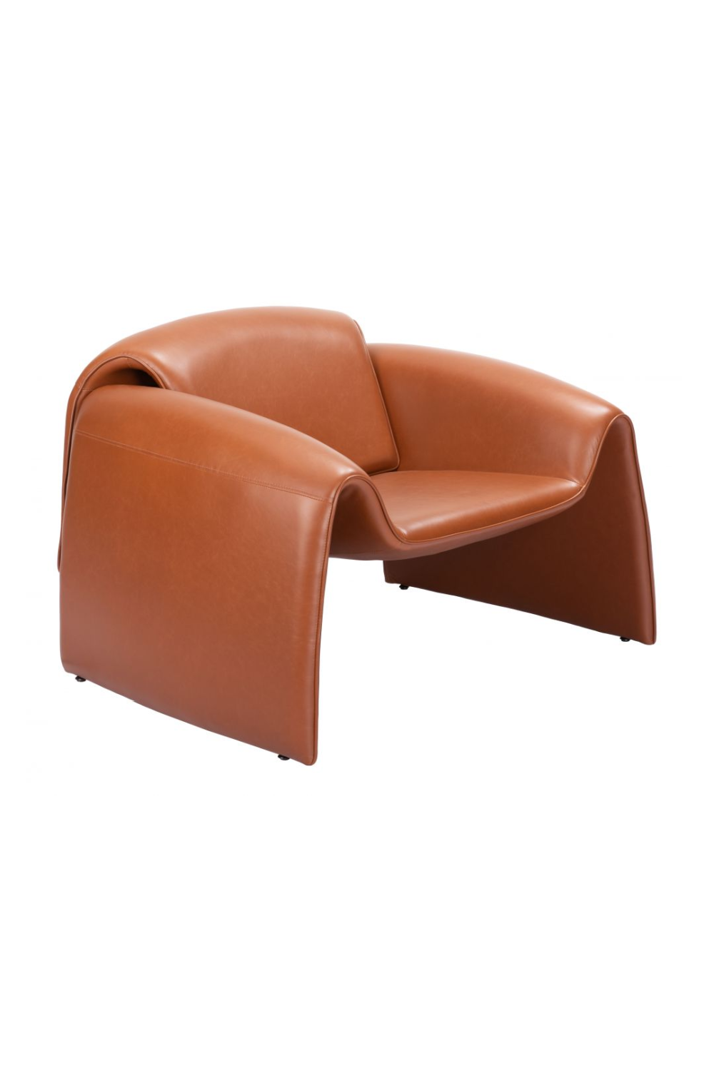   Leather Contemporary Accent Chair | Oroa.com
