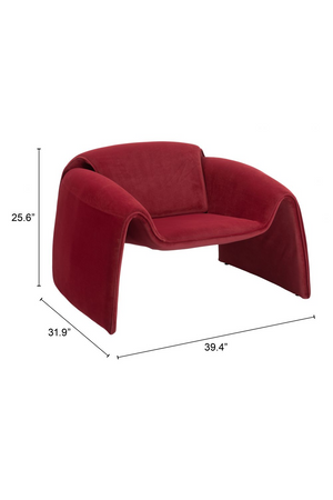   Velvet Contemporary Accent Chair | Oroa.com