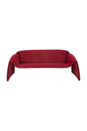   Red Velvet Sofa | Oroa.com