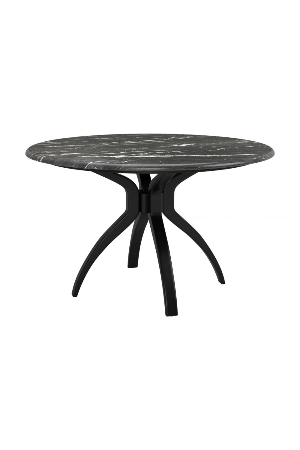   Black Marble Round Dining Table | Oroa.com