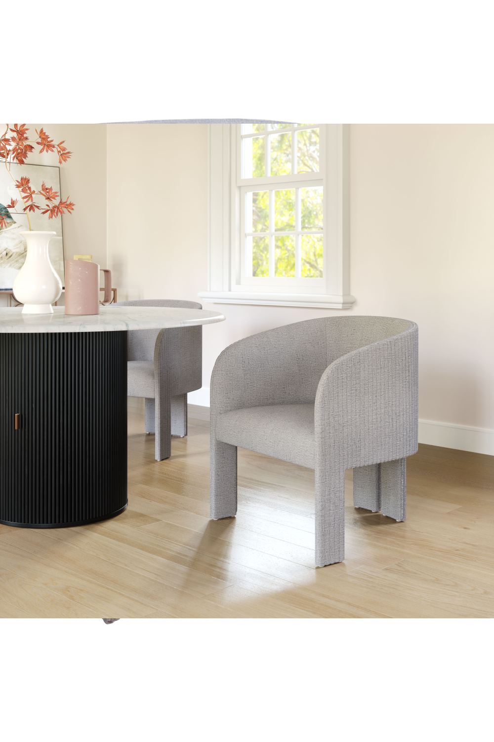   Poly Linen Accent Chair | Oroa.com
