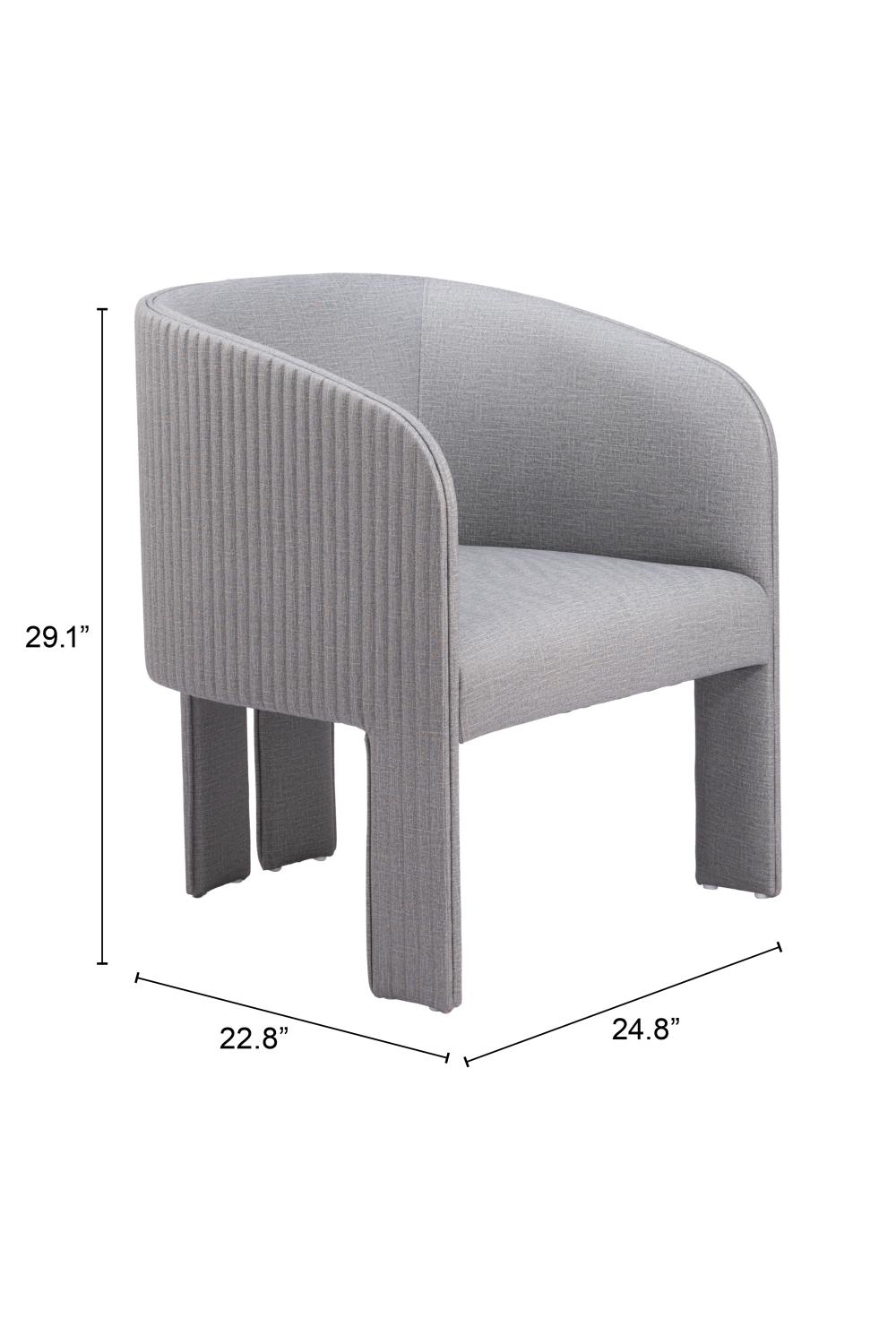   Poly Linen Accent Chair | Oroa.com