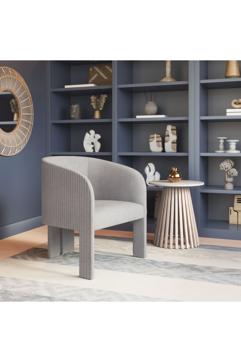   Poly Linen Accent Chair | Oroa.com