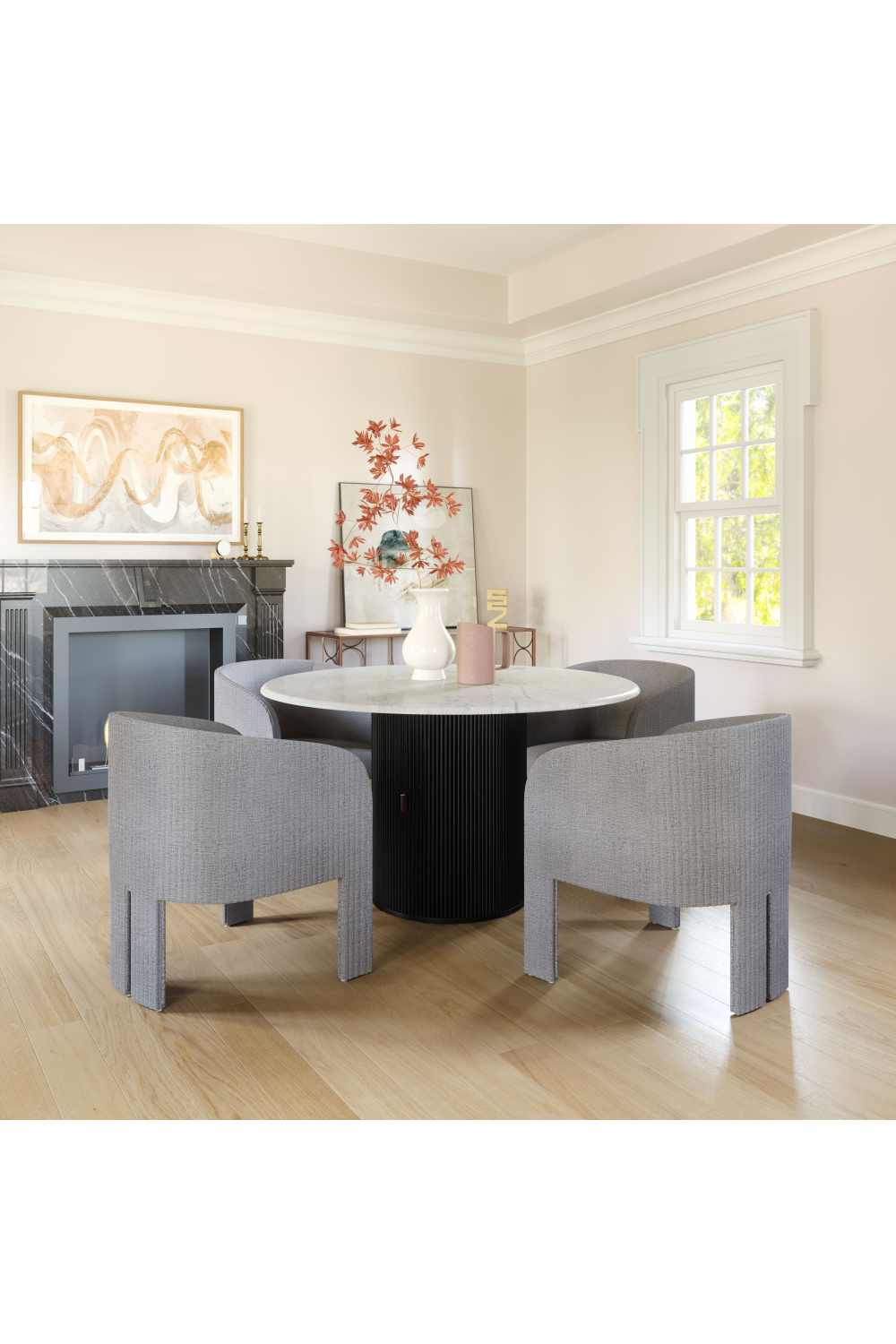   Poly Linen Accent Chair | Oroa.com