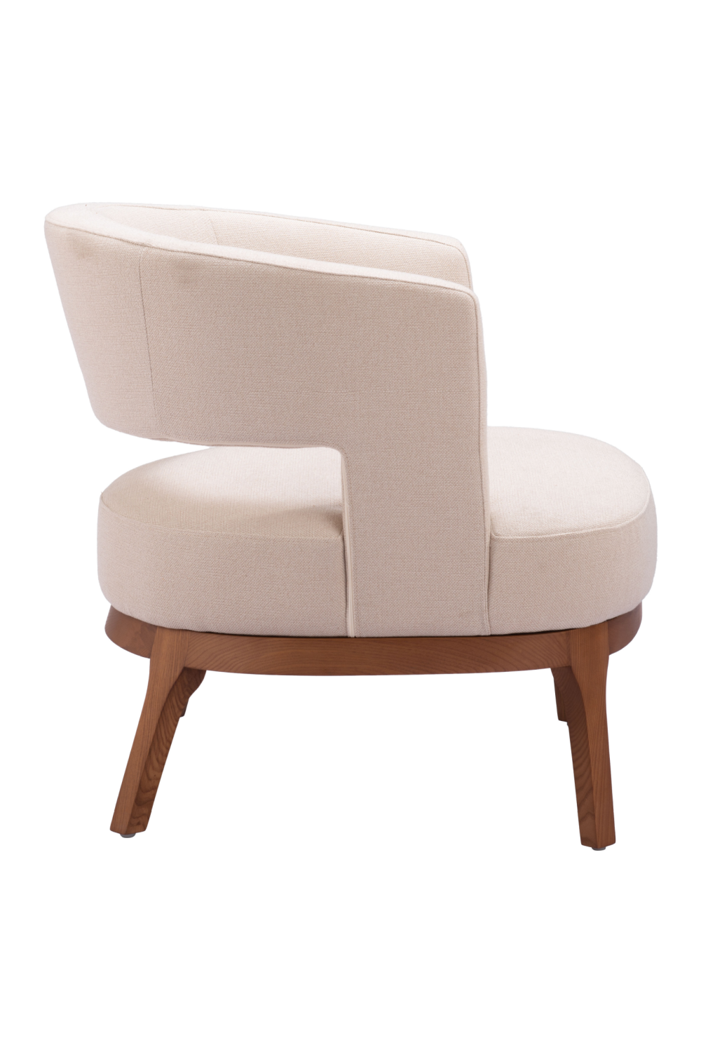   Beige Vinyl Accent Chair | Oroa.com