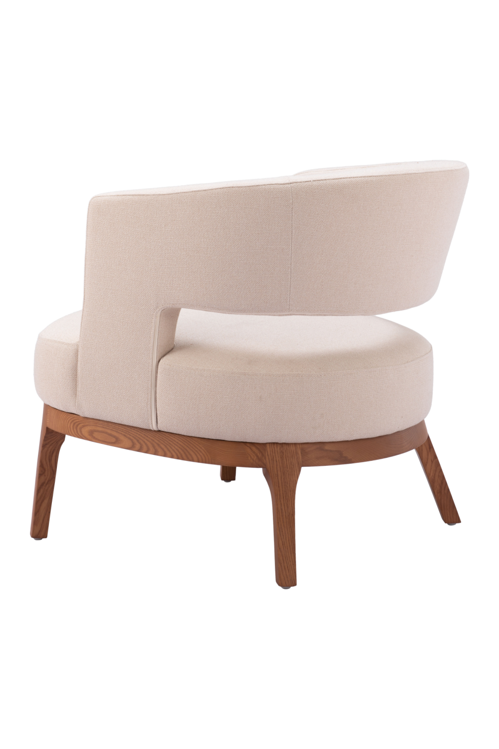   Beige Vinyl Accent Chair | Oroa.com