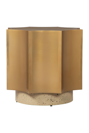   Gold Coved-Edged Side Table | Oroa.com