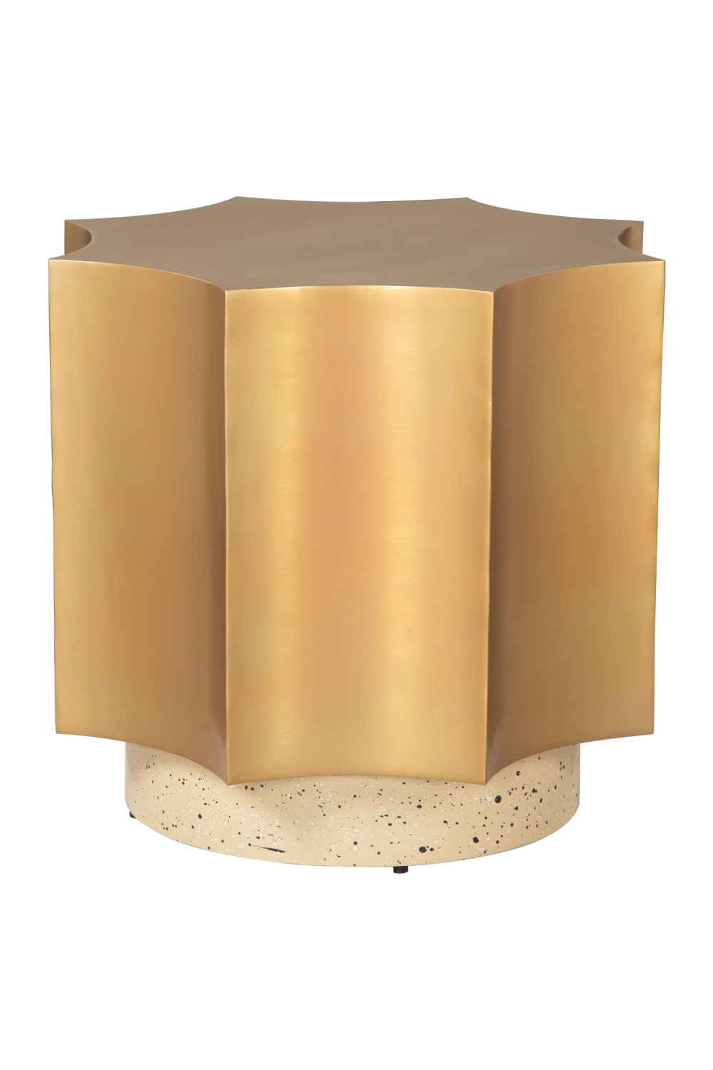   Gold Coved-Edged Side Table | Oroa.com