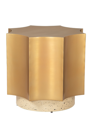   Gold Coved-Edged Side Table | Oroa.com