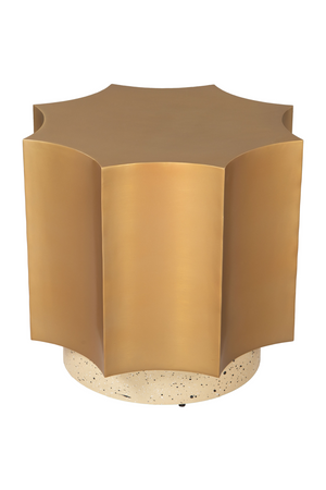   Gold Coved-Edged Side Table | Oroa.com