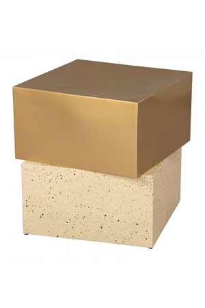  Gold Cube Side Table | Oroa.com