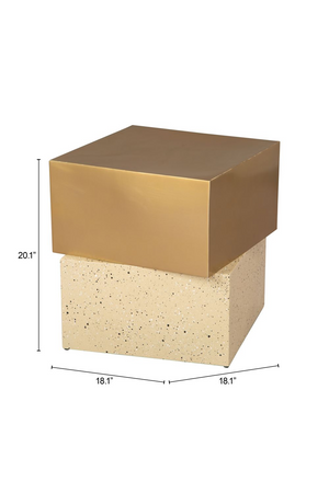   Gold Cube Side Table | Oroa.com