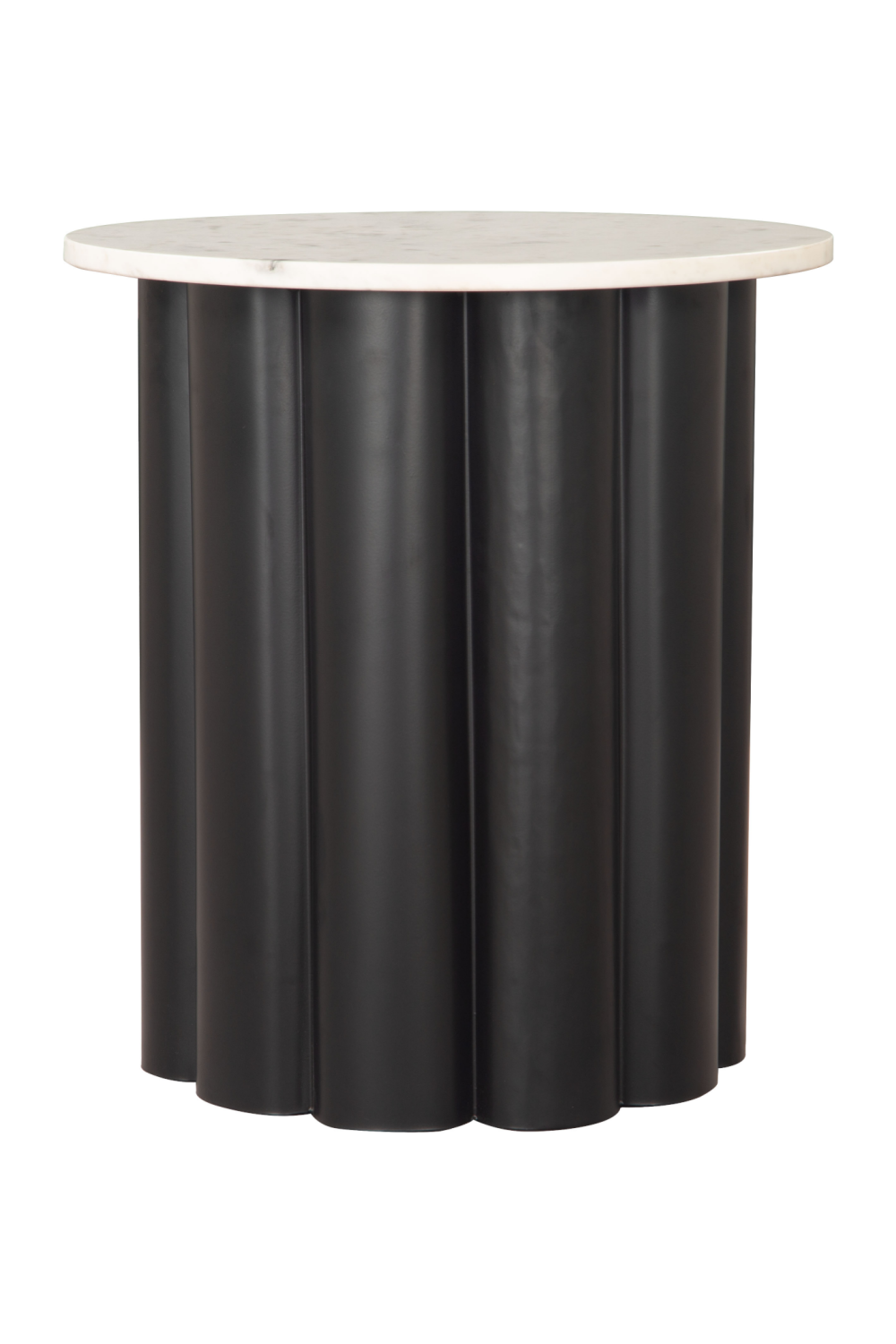   Round White Marble Side Table | Oroa.com