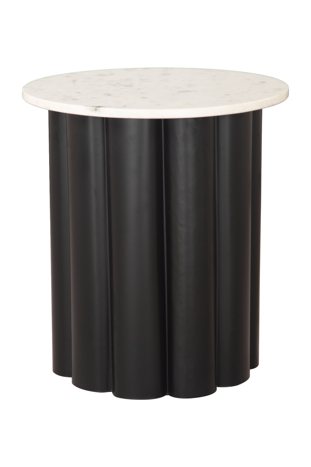   Round White Marble Side Table | Oroa.com