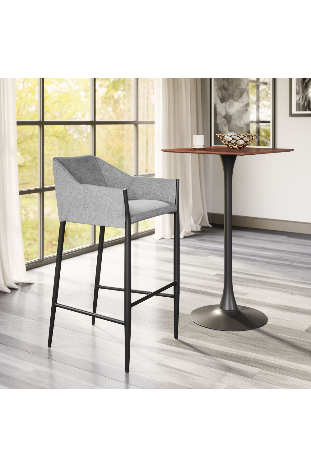   Poly Linen Bar Stool | Oroa.com
