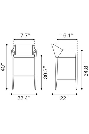   Poly Linen Bar Stool | Oroa.com