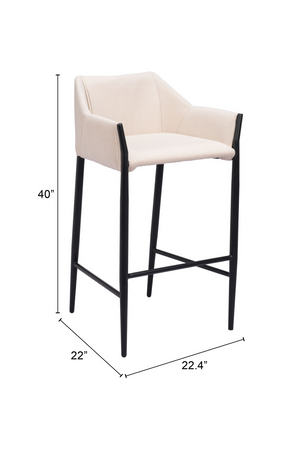   Poly Linen Bar Stool | Oroa.com