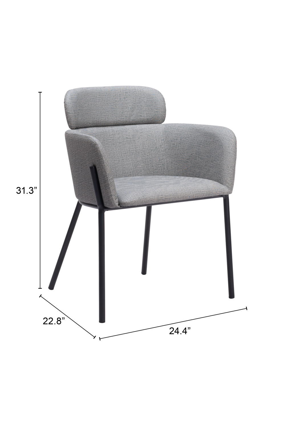   Vinyl Upholstered Dining Chairs (2) | Oroa.com