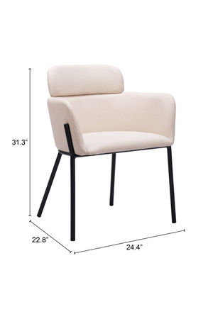   Vinyl Upholstered Dining Chairs (2) | Oroa.com