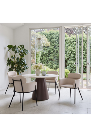   Vinyl Upholstered Dining Chairs (2) | Oroa.com