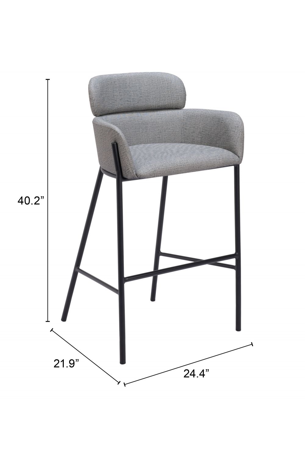   Vinyl Upholstered Bar Stool | Oroa.com