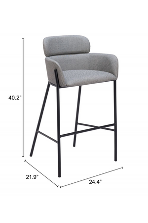   Vinyl Upholstered Bar Stool | Oroa.com