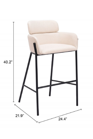   Vinyl Upholstered Bar Stool | Oroa.com